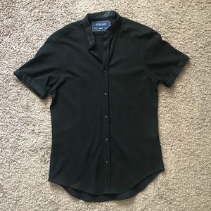 Zara Button Down Black Shirt